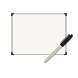 White Board With Writing Pens